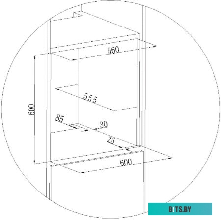 HEO 6642 BG Духовой шкаф Электрический Hyundai HEO 6642 BG черный