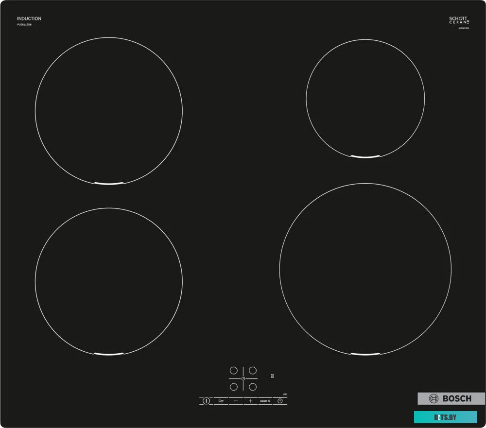 PUE611BB6E Индукционная варочная поверхность Bosch PUE611BB6E черный