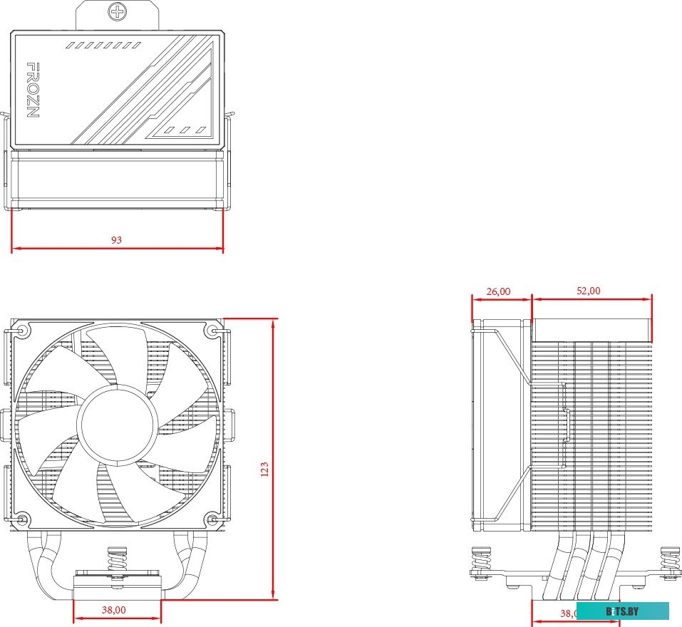 Кулер ID-Cooling Frozn A400 Black