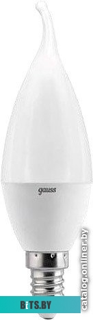 104101110 Лампа светодиодная Gauss 9.5Вт цок.:E14 свеча 220B 3000K св.свеч.бел.теп. (упак.:1шт) (104101110)