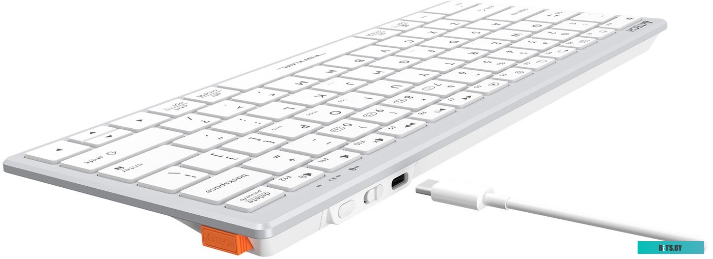 Клавиатура A4Tech Fstyler FBX51C (серебристый/белый)