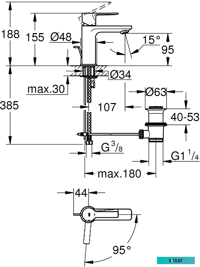 22379000 Духовой шкаф ЭДВ ДА 622-02 К53 GEFEST