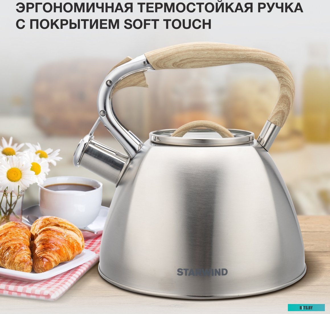 SW-CH1308 Чайник металлический Starwind Chef Daily 2.8л. серый (SW-CH1308)