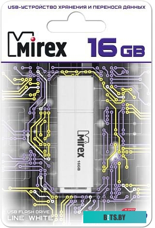 USB накопитель (Флешка) Mirex Color Blade Line 16GB (белый) [13600-FMULWH16]
