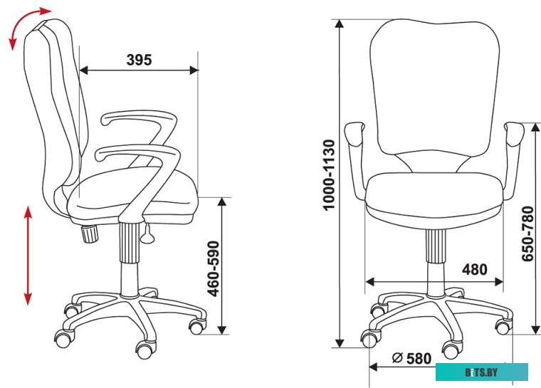 Офисное кресло (Стул) Бюрократ CH-540AXSN/26-25 (серый)