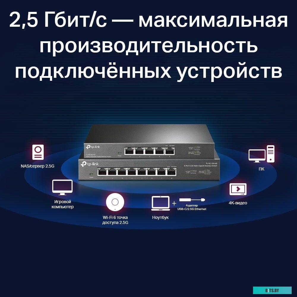 Неуправляемый коммутатор TP-Link TL-SG108-M2