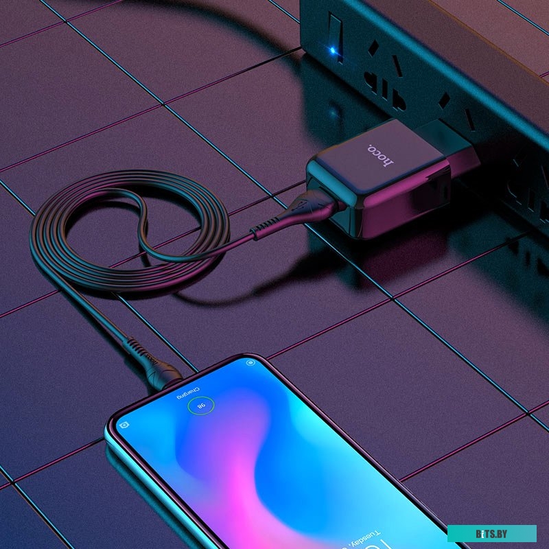 Сетевое зарядное Hoco N2 Type-C (черный)