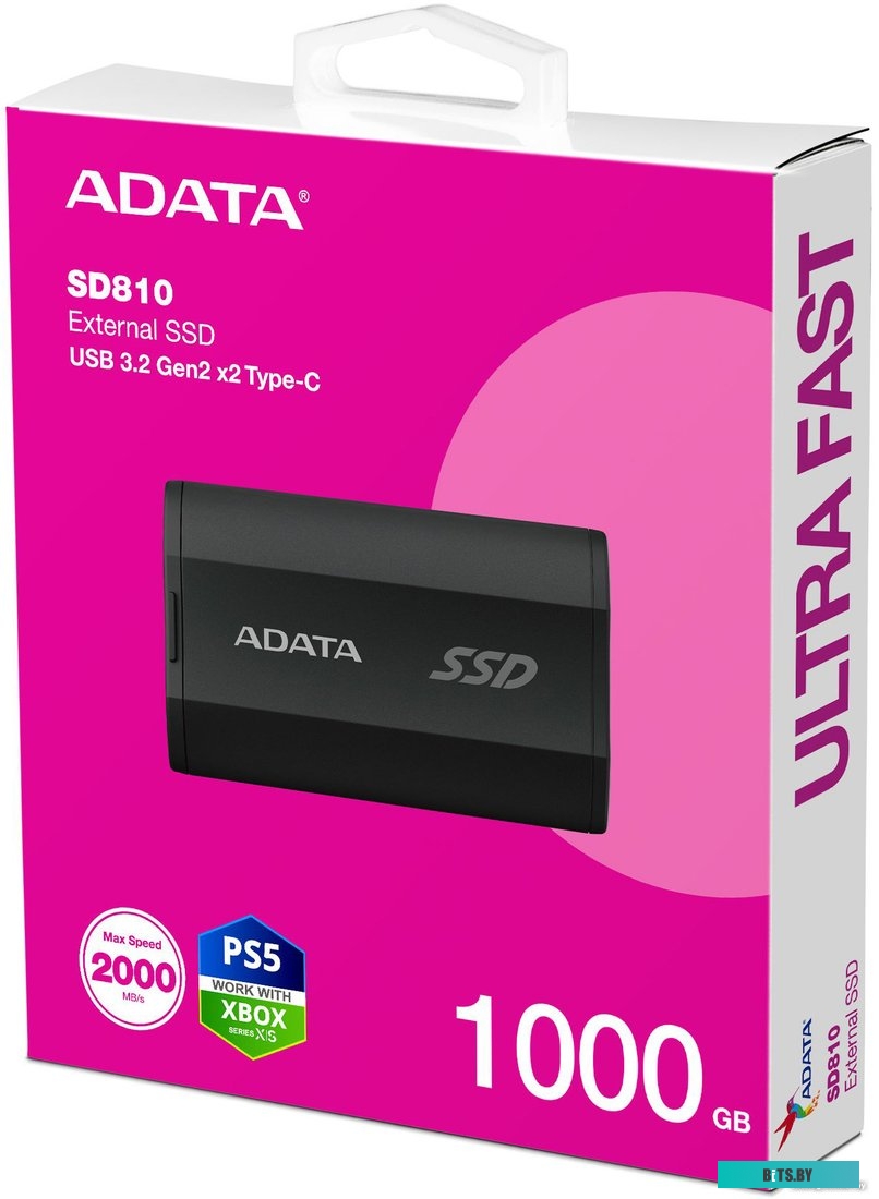 Внешний диск SSD A-Data SD810, 1ТБ, черный