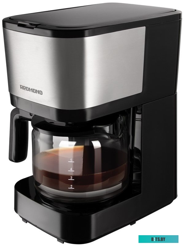 RCM-M1528 Кофеварка капельная Red Solution RCM-M1528 600Вт черный/серебристый