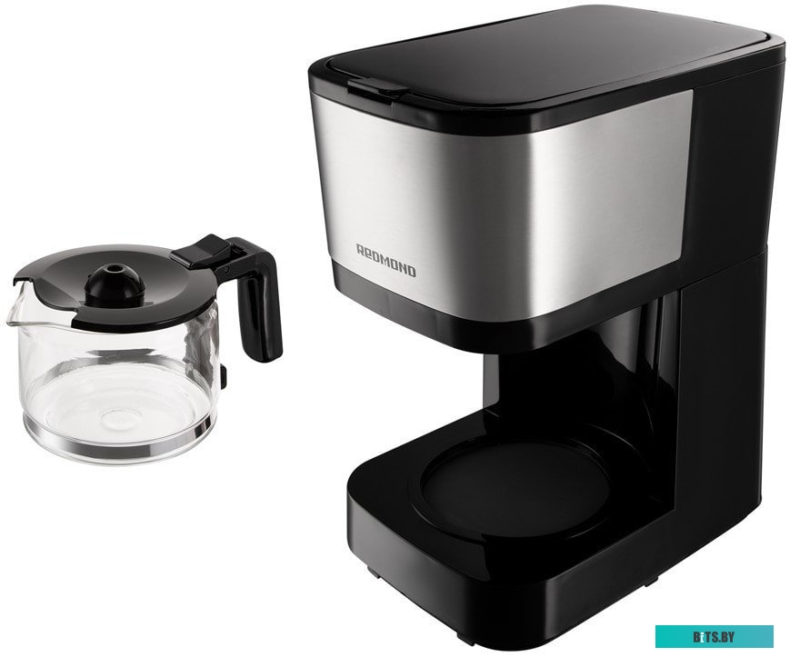 RCM-M1528 Кофеварка капельная Red Solution RCM-M1528 600Вт черный/серебристый