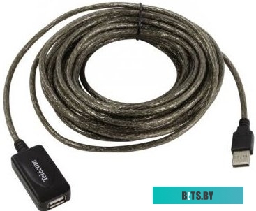 Telecom <TUS7049-10м> Кабель удлинительный активный USB 2.0-repeater A-->A 10м
