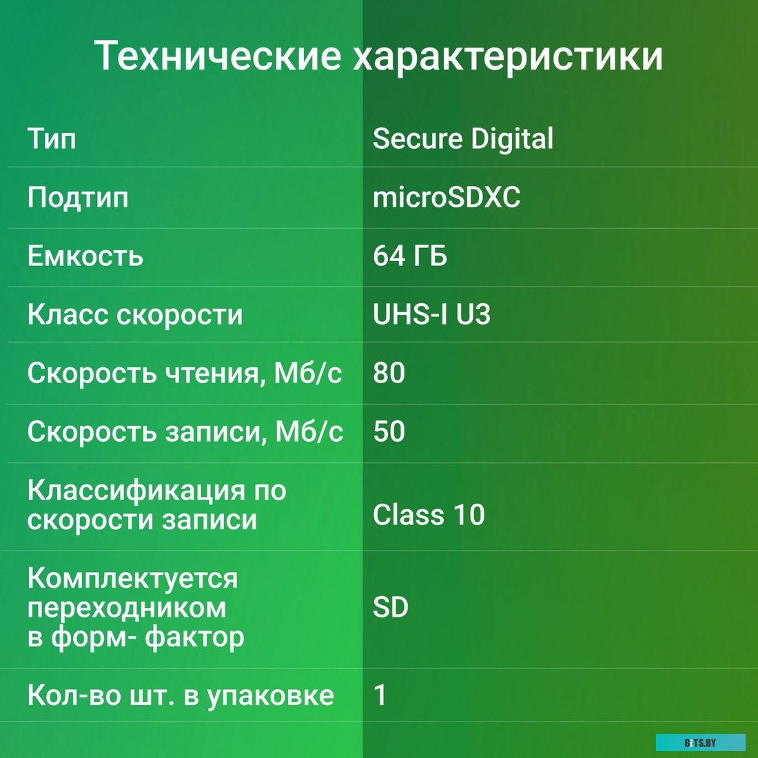Флеш карта microSDXC Digma CARD30 V30 64GB DGFCA064A03