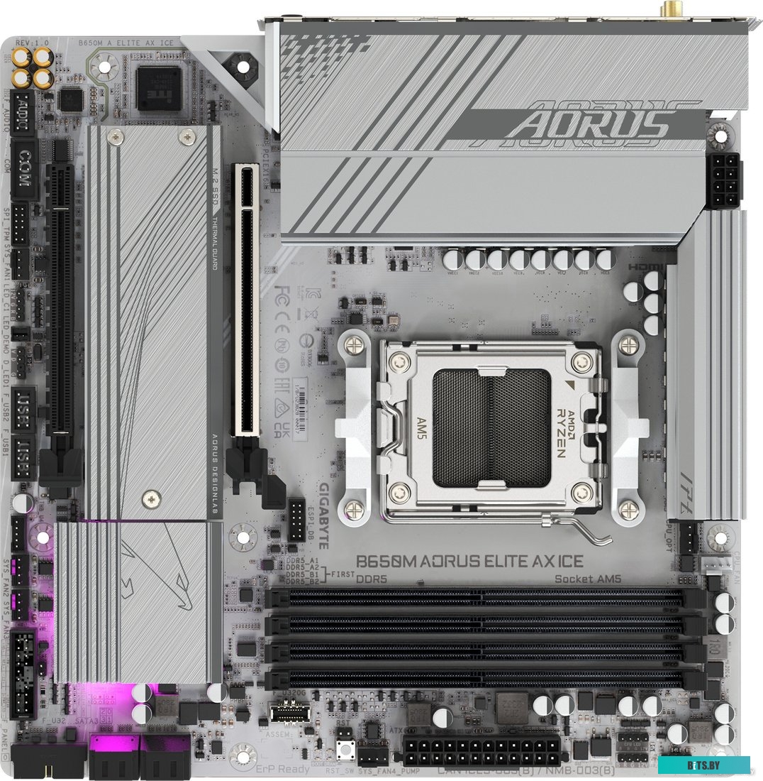 Материнская плата Gigabyte B650M Aorus Elite AX