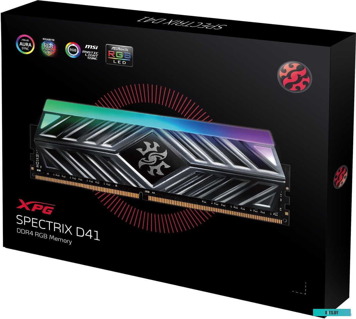 Модуль памяти ADATA XPG Spectrix D41 RGB 2x8GB DDR4 PC4-28800 AX4U36008G18I-DT41