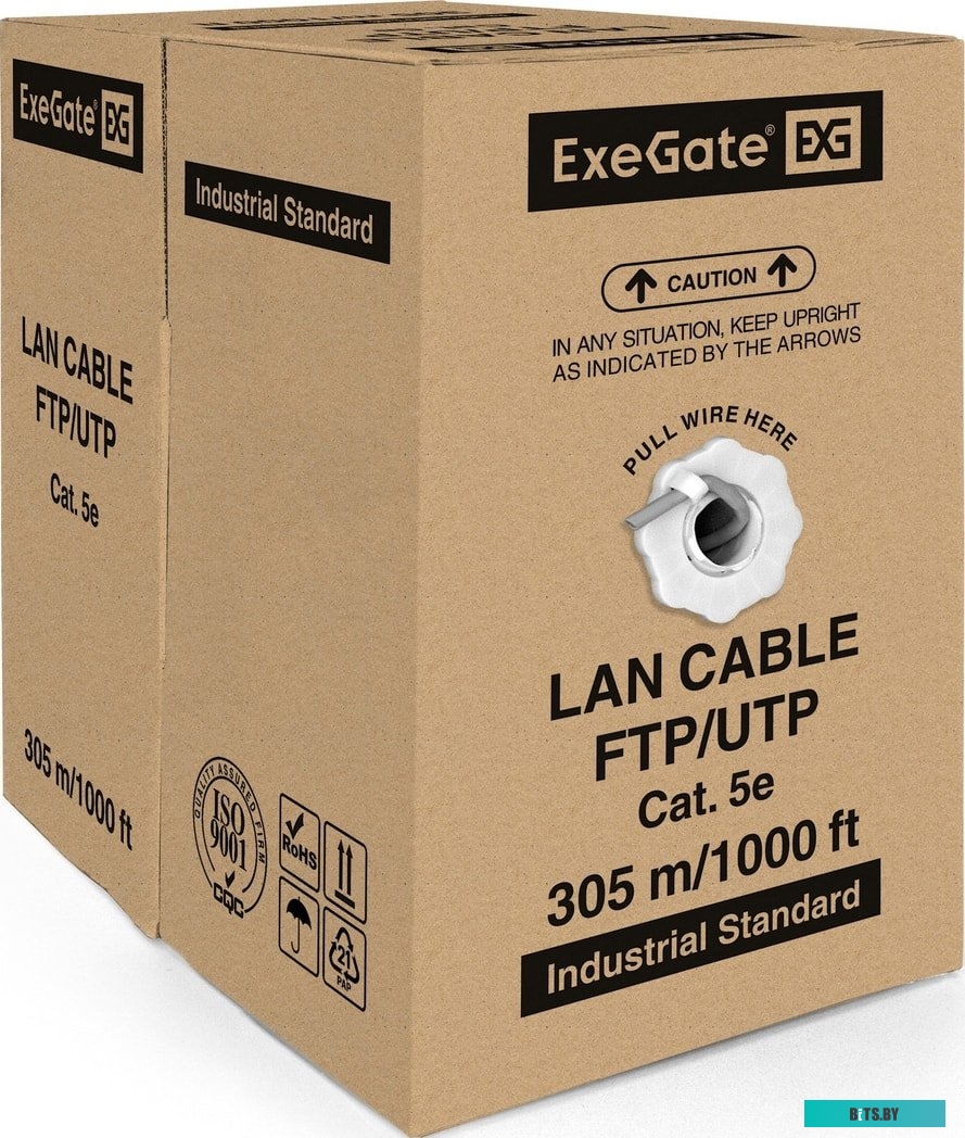 Кабель ExeGate UTP4-C5e-CU-S25-IN -LSZH-GR-305 UTP <EX289281RUS>