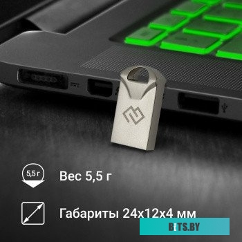 DGFUM016A20SR Флеш Диск Digma 16Gb DRIVE2 DGFUM016A20SR USB2.0 серебристый
