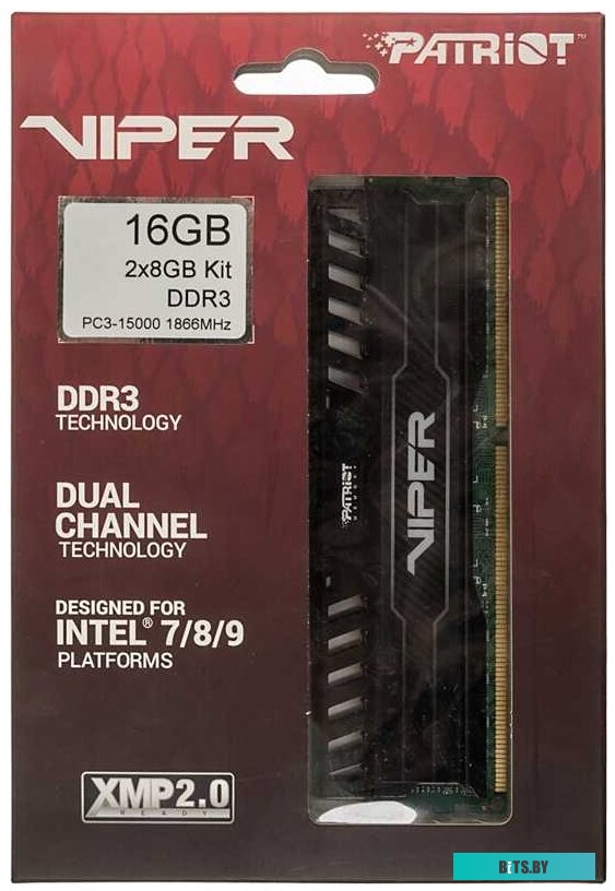 Оперативная память Patriot Viper 3 Black Mamba 2x8GB KIT DDR3 PC3-14900 (PV316G186C0K)