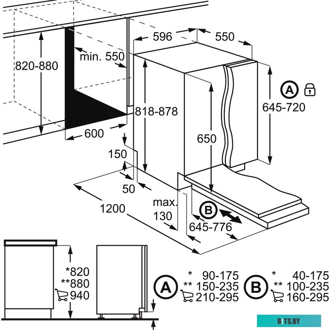 EEM48321L Посудомоечная машина встраив. Electrolux EEM48321L полноразмерная