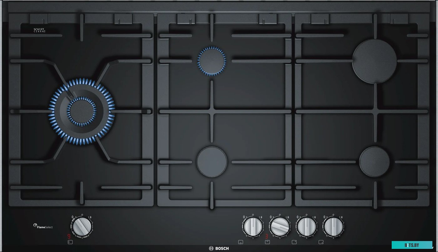 PRS9A6D70M Газовая варочная поверхность Bosch PRS9A6D70M черный