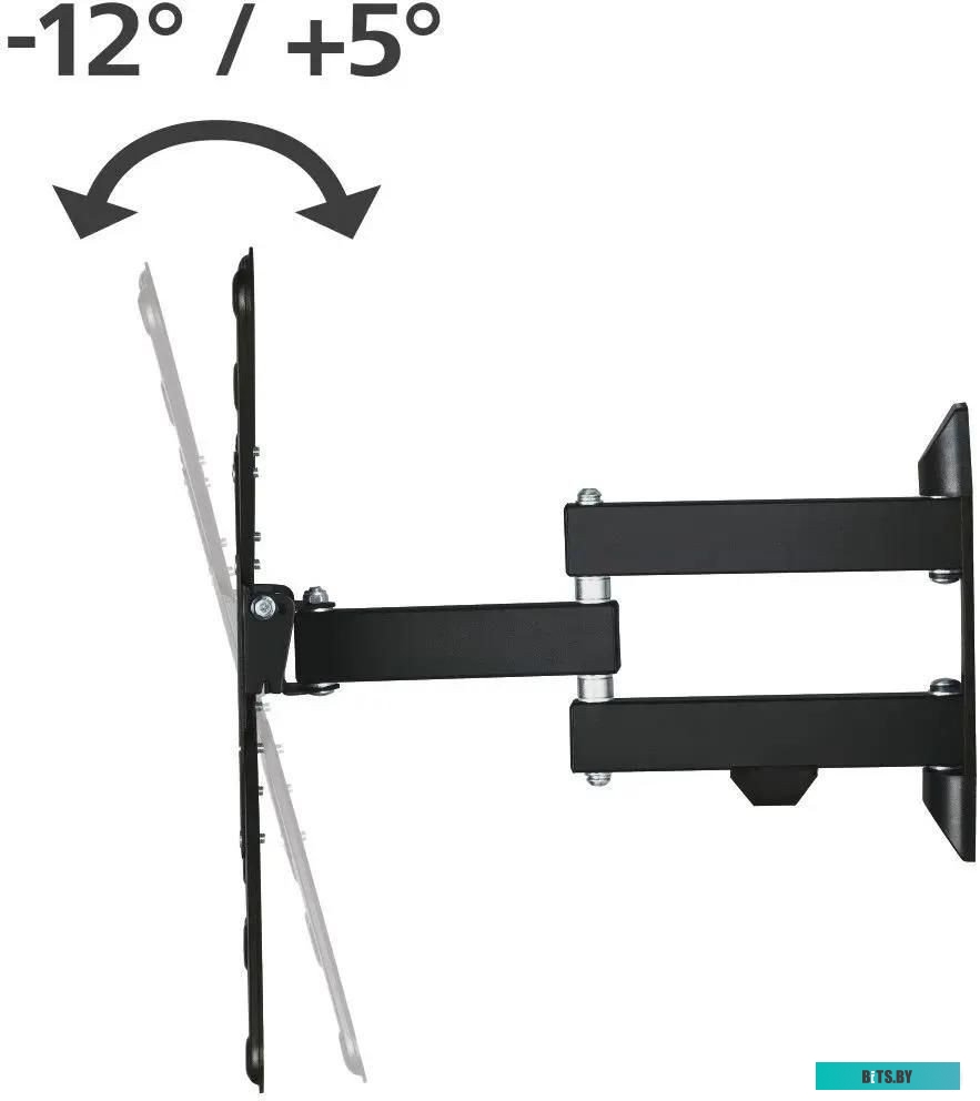 Кронштейн для телевизора Hama 00220824 черный 32"-65" макс.25кг настенный поворот и наклон