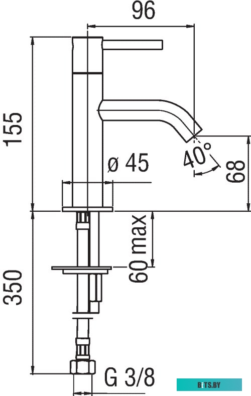 LV002 Светильник Gauss LV002 настольный LED черный 5Вт