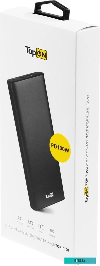 TOP-T100 Внешний аккумулятор TopON TOP-T100, 26800mAh (96.48Wh), до 118 Вт, Черный TOP-T100
