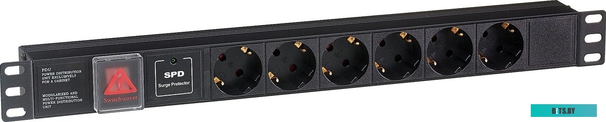 Блок розеток ExeGate ServerPro PDU-19H607 Al-6S-C14-SW-SPD1 <EX280832RUS>
