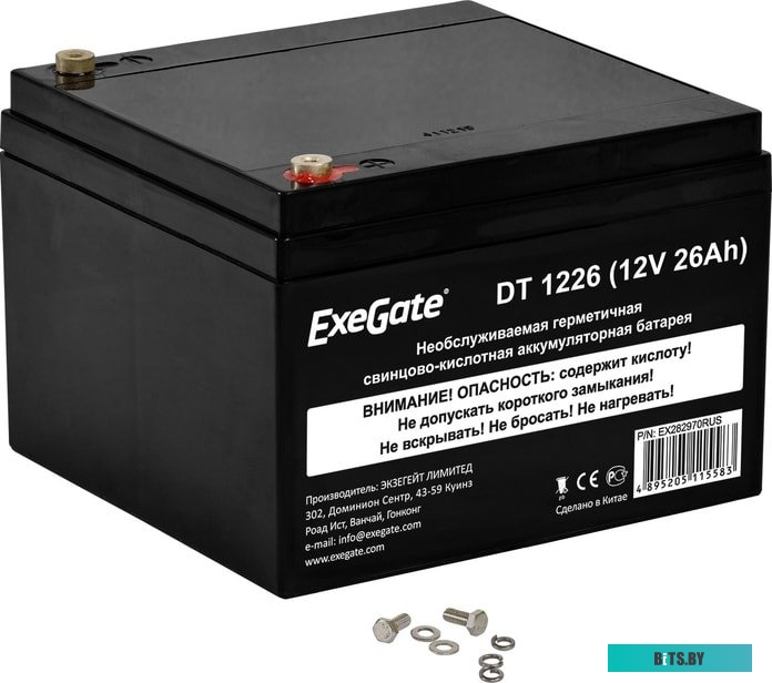 Аккумулятор для ИБП ExeGate DT 1226 (12В, 26 А·ч) <EX282970RUS>