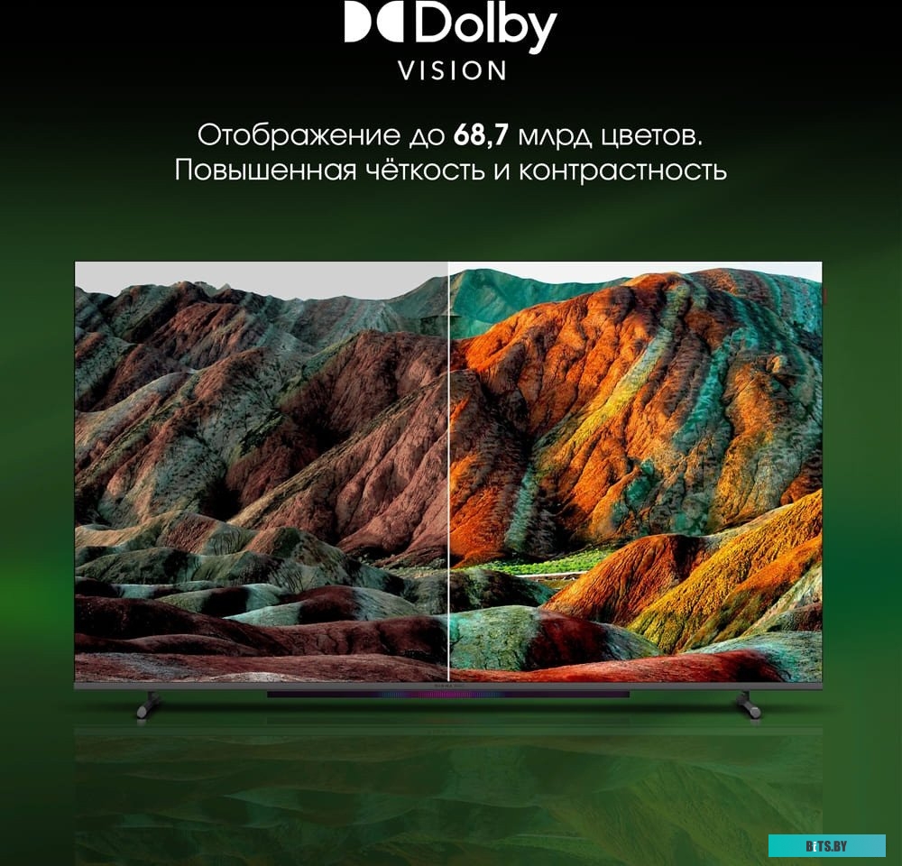 55L Телевизор QLED Digma Pro 55" QLED 55L Google TV Frameless черный/серебристый 4K Ultra HD 120Hz HSR DVB-T DVB-T2 DVB-C DVB-S DVB-S2 USB WiFi Smart 