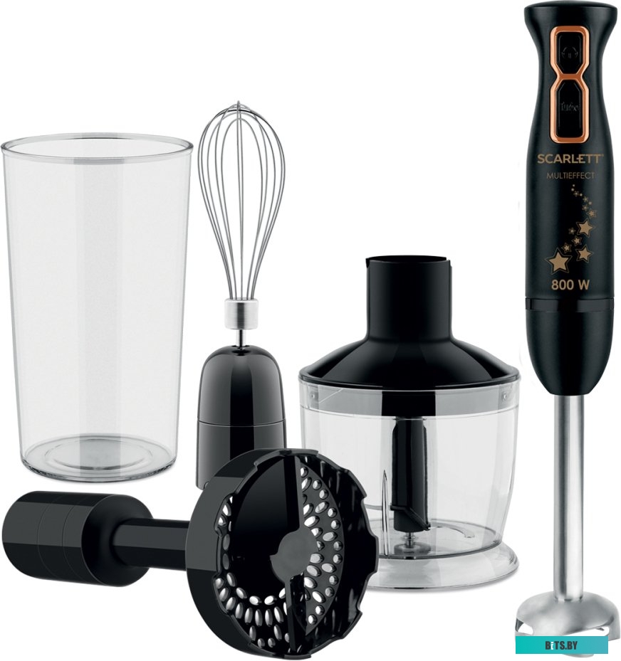 SC-HB42M45 Блендер погружной Scarlett Золотая коллекция SC-HB42M45 800Вт черный/золотистый