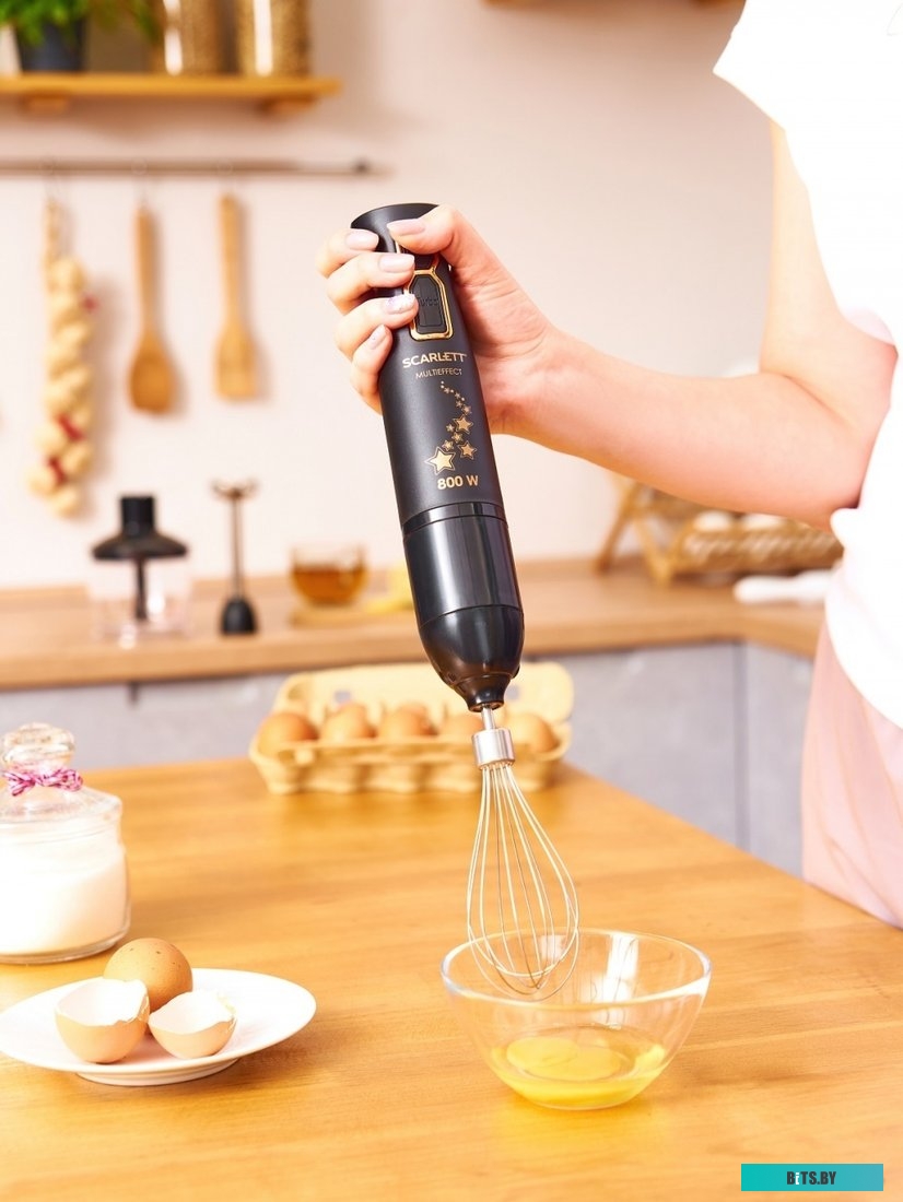 SC-HB42M45 Блендер погружной Scarlett Золотая коллекция SC-HB42M45 800Вт черный/золотистый