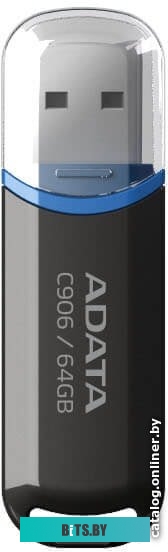 USB накопитель (Флешка) ADATA C906 64GB (черный) <AC906-64G-RBK>