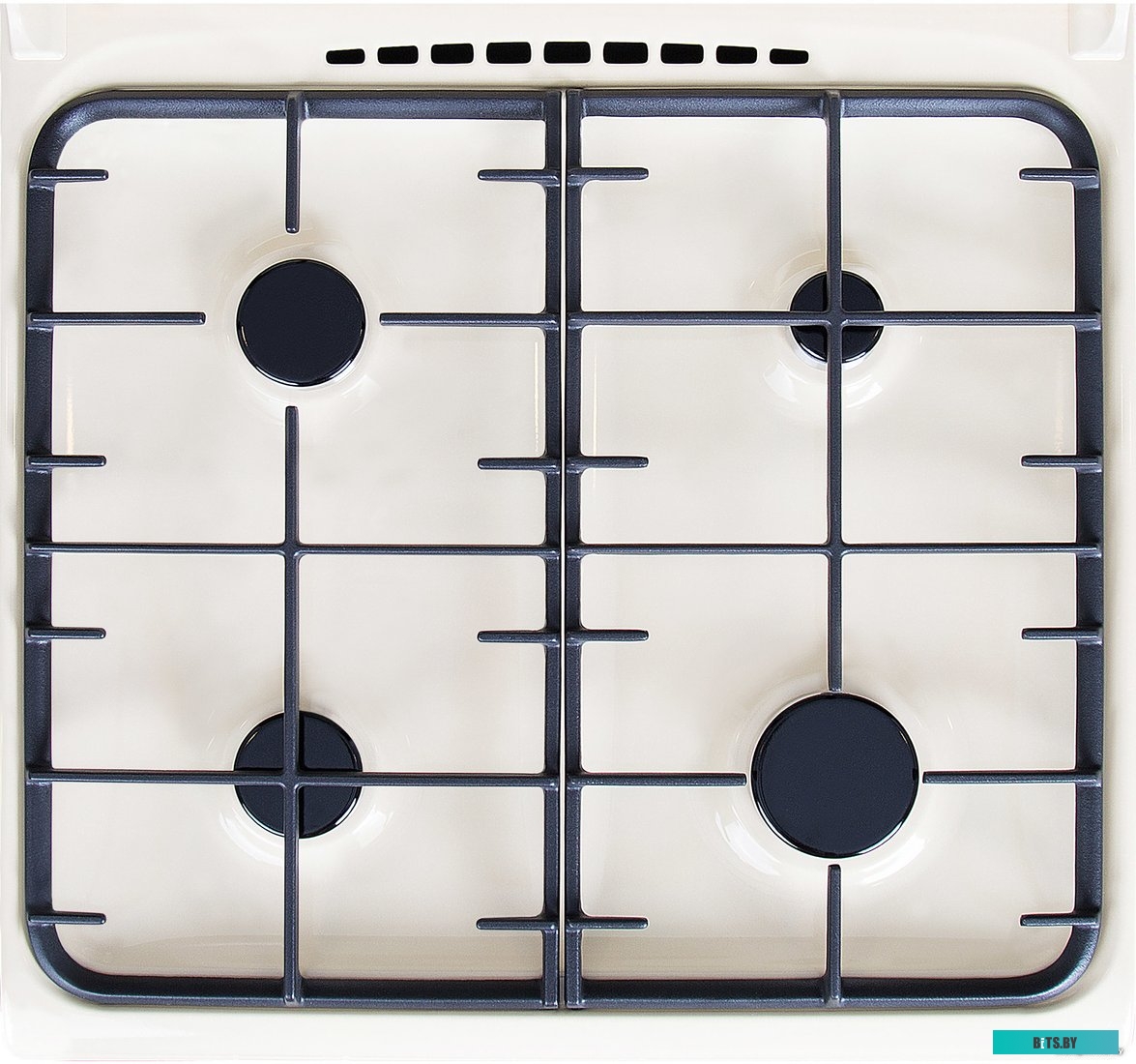 ПГ 6100-02 0182 Газовая плита GEFEST ПГ 6100-02 0182,  газовая духовка,  чугун, кремовый и рисунок "ретро"