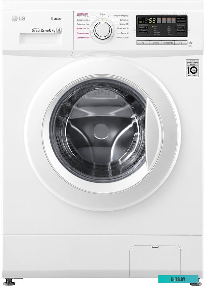 F1296NDS0 Стиральная машина LG F1296NDS0 класс: A загр.фронтальная макс.:6кг белый