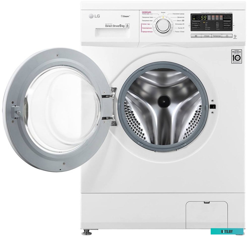 F1296NDS0 Стиральная машина LG F1296NDS0 класс: A загр.фронтальная макс.:6кг белый