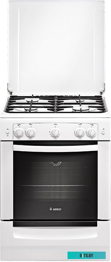 ПГ 6100-01 0300 Плита Газовая Gefest ПГ 6100-01 0300 белый (металлическая крышка) реш.чугун
