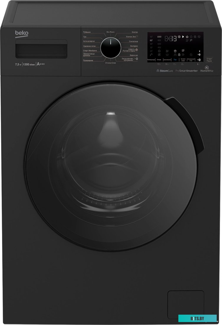 WSPE7H616A Стиральная машина Beko WSPE7H616A класс: A+++ загр.фронтальная макс.:7.5кг антрацит