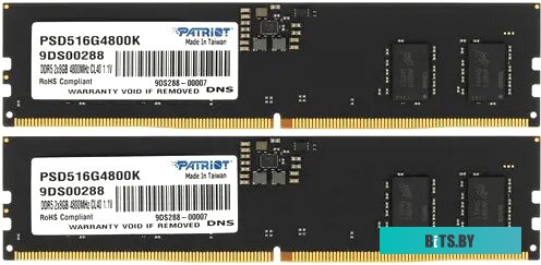 Оперативная память Patriot Signature DDR5 2x8Gb PC5-38400 PSD516G4800K
