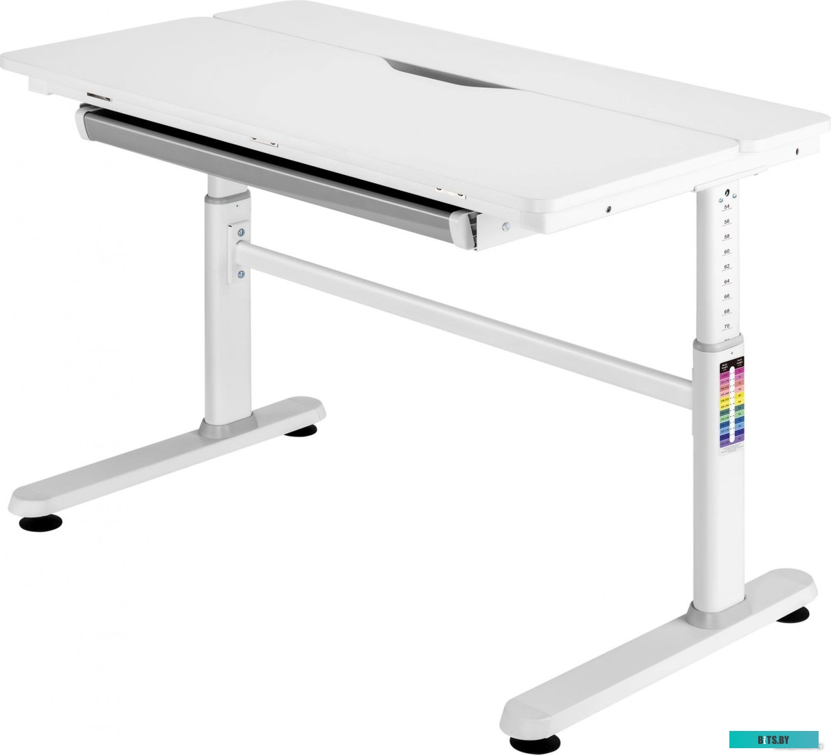 CS-KD01-LGY Стол детский Cactus CS-KD01-LGY столешница МДФ светло-серый 100x80x60см