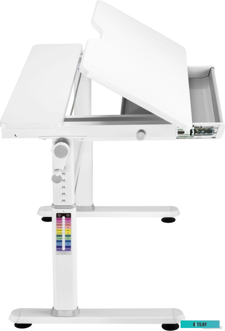 CS-KD01-LGY Стол детский Cactus CS-KD01-LGY столешница МДФ светло-серый 100x80x60см