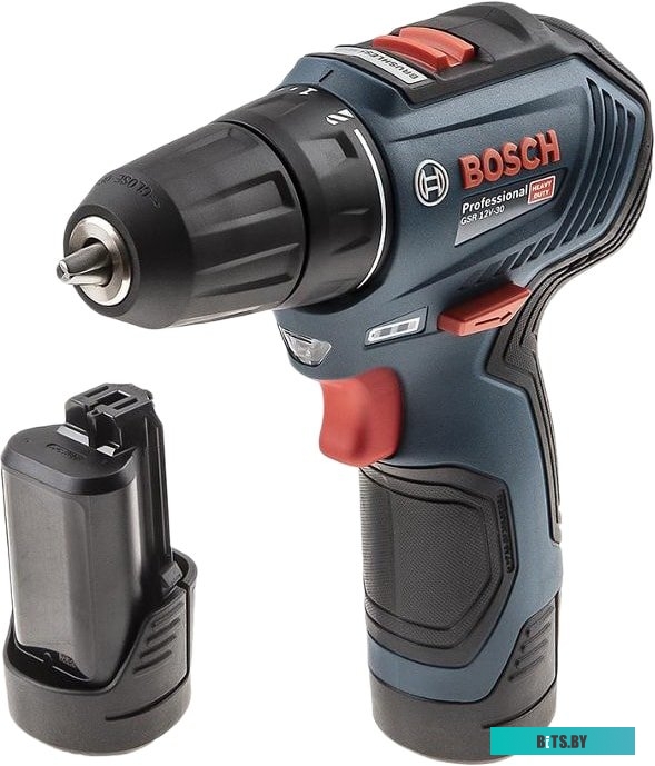 Дрель-шуруповерт Bosch GSR 12V-30 Professional 06019G9000 (с 2-мя АКБ, кейс) <0 601 9G9 000>