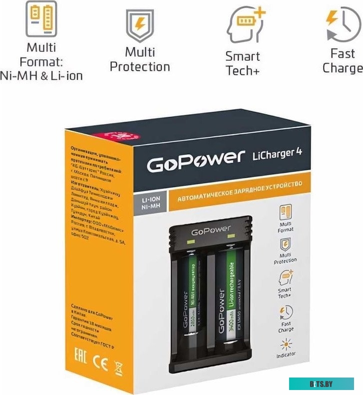 Зарядное устройство GoPower LiCharger 4 00-00015360