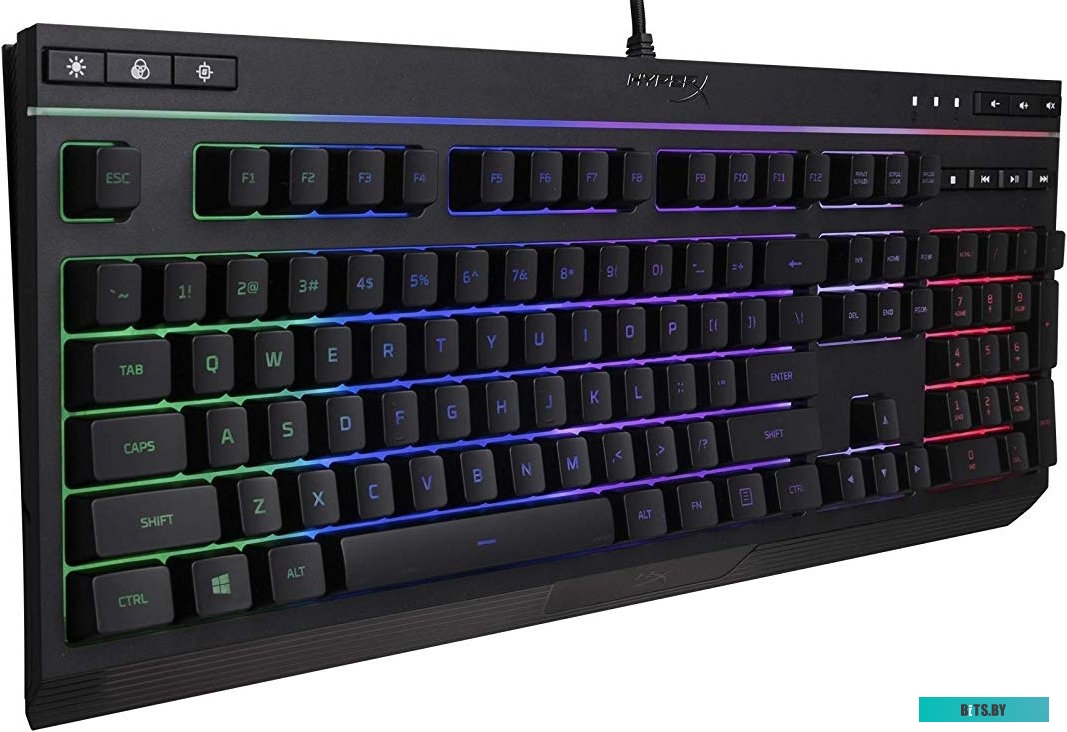 4P4F5AA#ABA Клавиатура HyperX Alloy Core RGB черный USB Multimedia for gamer LED (4P4F5AA#ABA)