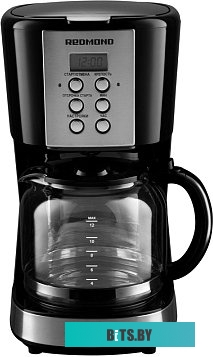 RCM-M1529 Кофеварка капельная Red Solution RCM-M1529 900Вт черный/серебристый