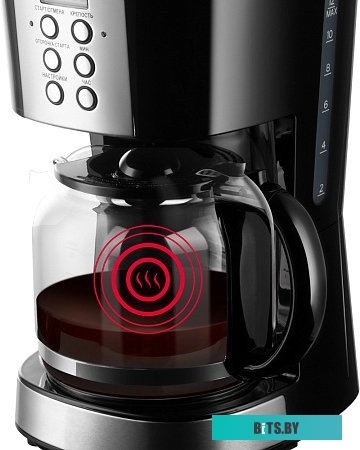 RCM-M1529 Кофеварка капельная Red Solution RCM-M1529 900Вт черный/серебристый