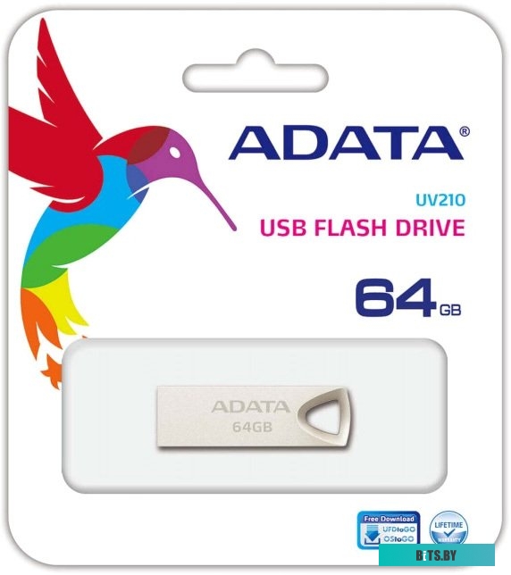 USB накопитель (Флешка) ADATA UV210 64GB [AUV210-64G-RGD]