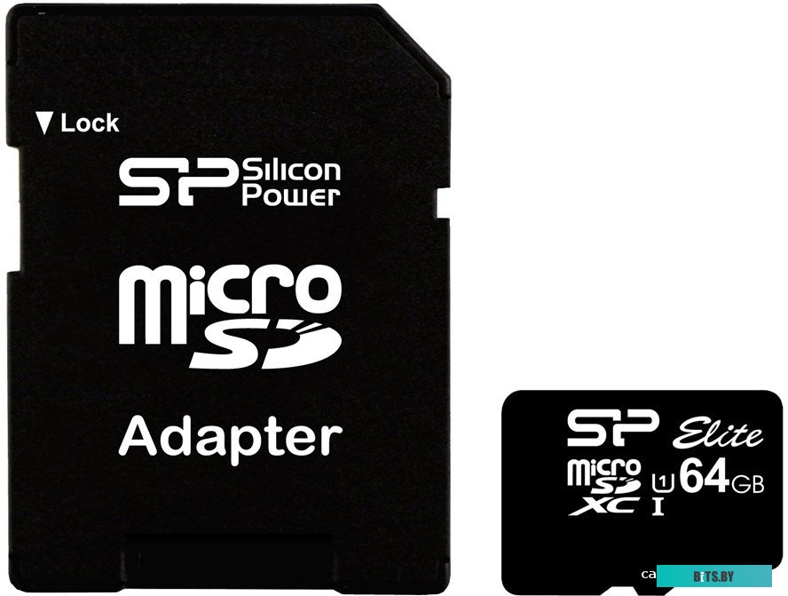 Карта памяти Silicon Power microSDXC Elite UHS-1 (Class 10) 64 GB (SP064GBSTXBU1V10-SP)