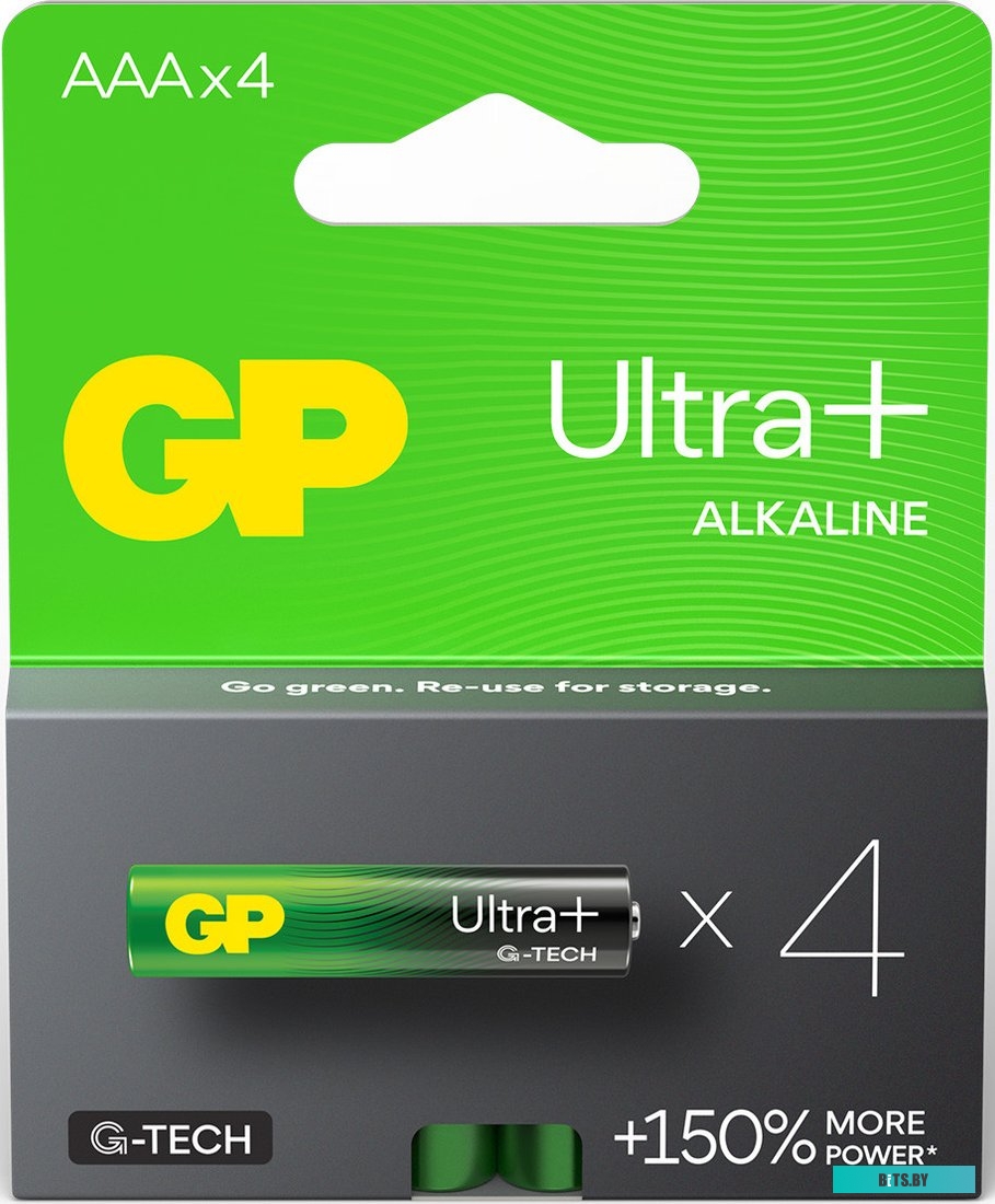 Батарейка GP Ultra Plus Alkaline 24AUPA21-2CRSB4 AAA (4шт)