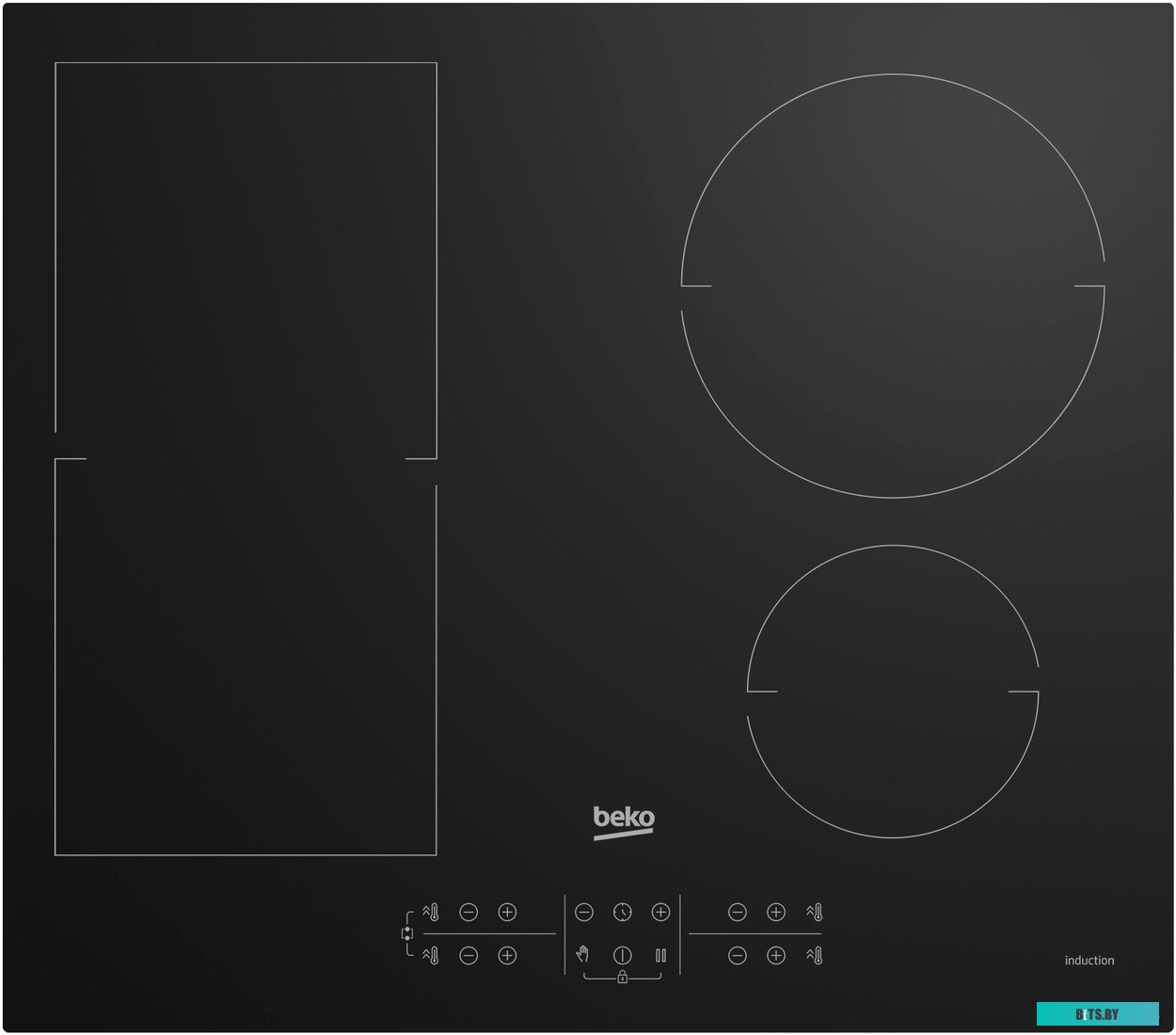 HII64200FMT Индукционная варочная поверхность Beko HII64200FMT черный