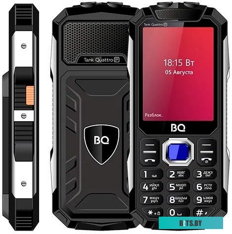 Мобильный телефон BQ-Mobile BQ-2817 Tank Quattro Power (черный)